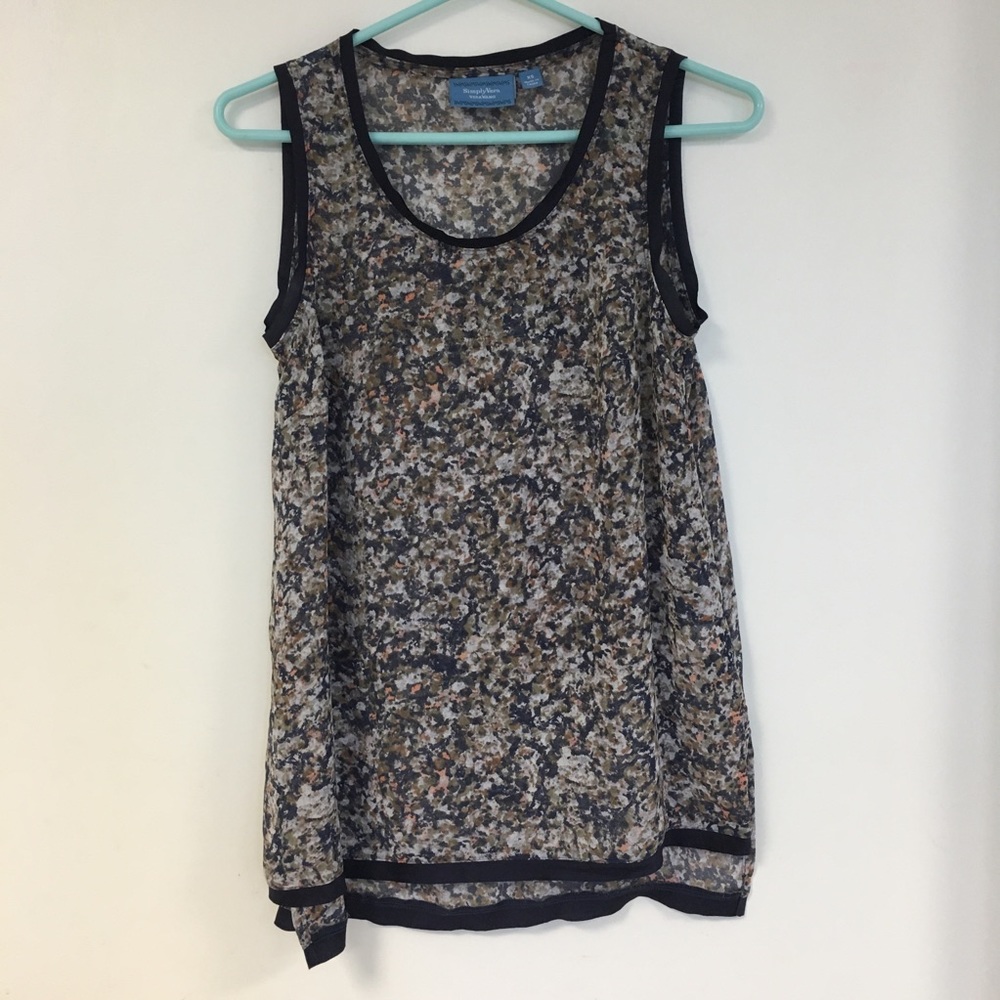 Simply Vera Wang flowy sheer top